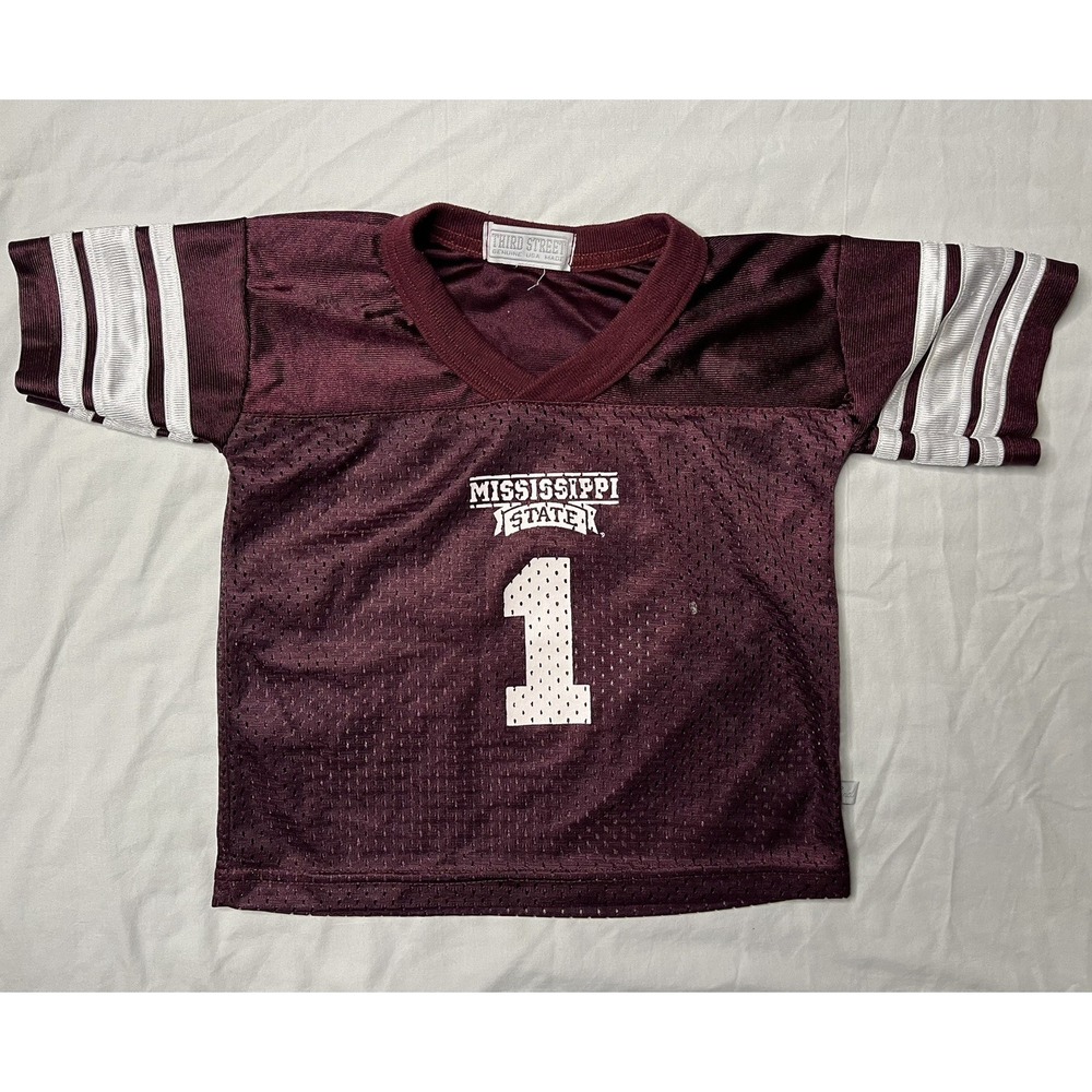 Third Street Mississippi State Bulldogs Football Jersey Children's No Tag Maroon